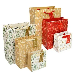 Pack of 3 Christmas Gift Bag Eco-Friendly Reusable Xmas Small Medium Large - Picture 1 of 5