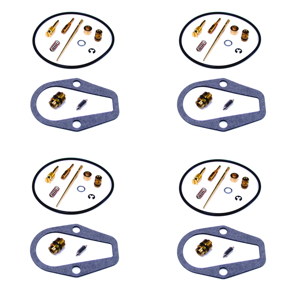 4X Kit De Réparation De Carburateur Pour Honda CB 500 CB500 Four Année 1970-1973 - Photo 1/1