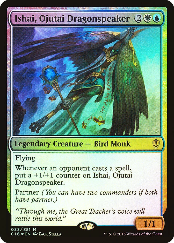 MTG FOIL Ishai, Ojutai Dragonspeaker  - Commander 2016 #33 - Image 1 of 1