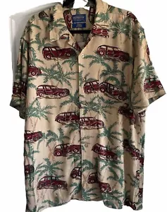 Pendleton Rayon Looped Collared Hawaiian Camp Button Shirt Men’s Sz L NWOT - Picture 1 of 5