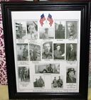 Vtg. 42/50 "Millsboro DE. Honor Roll WWII" Framed Photos Signed by Aubrey Murray