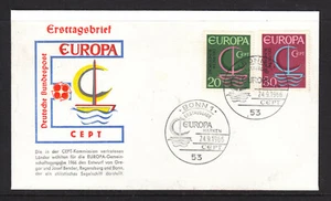 1966 GERMANY FDC  EUROPA - Picture 1 of 1