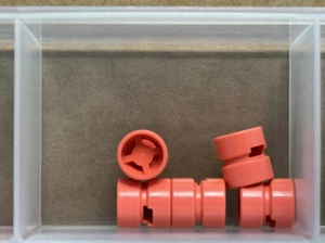 LEGO Parts - Coral Wheel 11mm D. x 12mm - No 6014b - QTY 5 - Picture 1 of 1