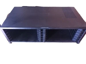 Vintage Digital Audio 12 CD Case Stackable Or Wall mount Black - Picture 1 of 8
