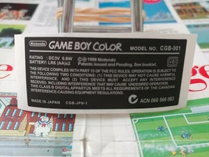 Game Boy Color: Autocollant / Sticker / Etiquette de remplacement [NEUF] - Zdjęcie 1 z 1