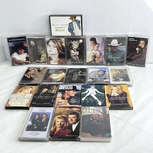 Country Music Cassette Tape Lot Dolly Strait Judds Faith Vince Trisha 21 Tapes - Picture 1 of 12
