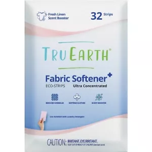 (2-32pk)-Tru Earth Eco-Strips Fresh Lin Fabric Softener TE-US-LA-SFXFL032-MC024 - Picture 1 of 1