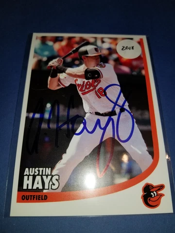Austin Hays Baltimore Orioles Autographed Postcard Fanfest Cover