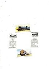 WORLD LOCOMOTIVES BY MORNFLAKE (MORNING FOODS) FULL SET 25 CARDS 1954 ISSUE EX+