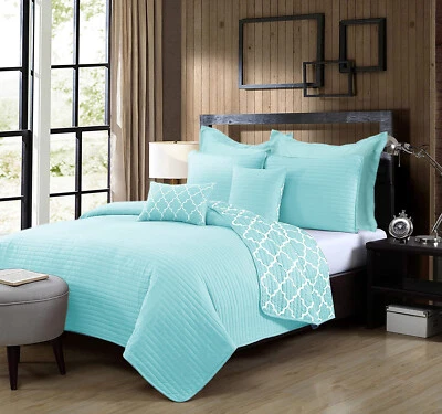 Ramesses 7 Piece Luxury Bamboo Blend Reversible Comforter Set - image 1 of 3