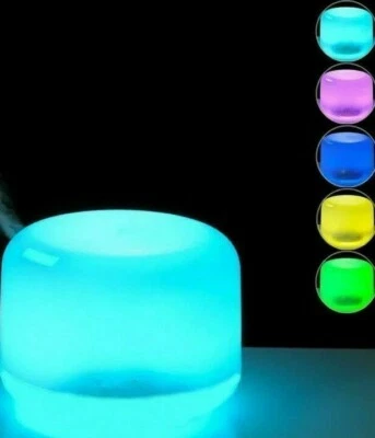 diffusore di aromi aromaterapia 500ml 7 led ultrasuoni ambiente oli essenziali - Immagine 1 di 4