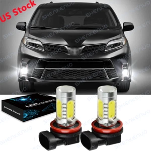 2X luces antiniebla LED H11 luces de conducción blancas 6000 k para Toyota Sienna 2011 2012-2018 - Imagen 1 de 12