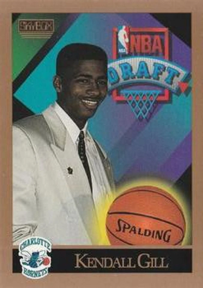 1990-91 SkyBox #356 Kendall Gill RC Charlotte Hornets - Image 1 of 1