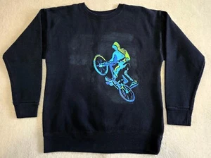 Hanes ~ Jungen Sweatshirt ~ Gr. 14-16 ~ schwarz ~ Fahrradmotiv. - Bild 1 von 8