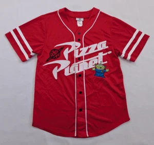 Maglia Baseball Disney Parks Toy Story Pizza Planet Alien Taglia S Rossa - Foto 1 di 6