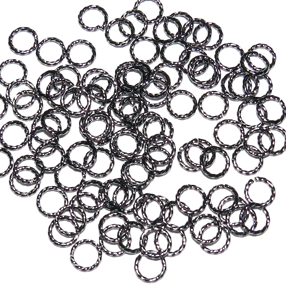 Anillo de salto M819 6 mm calibre 20 trenzado redondo chapado en metal armado latón 100 piezas Foto 1 de 1