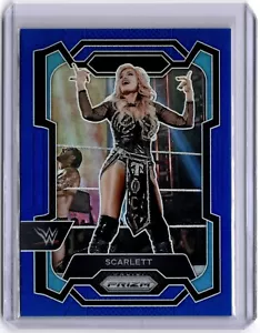 Scarlett 2024 Panini Prizm WWE Blue Prizm #123 WWE Smackdown #130/199 - Picture 1 of 2