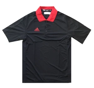 Adidas Men's Game Built Polo,Black Power Red , L - Picture 1 of 1