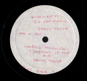 STOKOWSKI's Rarest Record? Sym of Air TROOB, Danny. Rip Overture.  Pvt Pressing - Bild 1 von 1