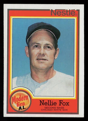 1987 Topps Nestle All Time Dream Team Nellie Fox #13 Chicago White Sox - Image 1 of 2