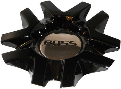 BOSS MOTORSPORTS 327 GLOSS BLACK WHEEL RIM CENTER CAP ACC 3206 02 AEWC 3206  - Image 1 of 2