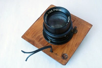 Keihan Opt. Lente Proskar 1:4.5 F=21 cm con obturador ideal Packard en placa de 5.5x5.5" Foto 1 de 4