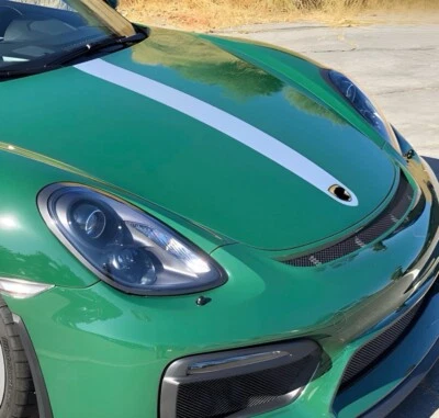 Juego completo de calcomanías traseras de capó, techo y rayas lisas Porsche Cayman 2015-2026 718 981 Foto 1 de 4