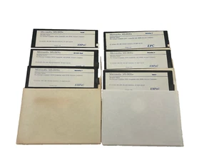 Lot of 7 MS DOS 4.01 5.25 Floppy Disk Software Set OEM Disks EMPaC - Picture 1 of 3