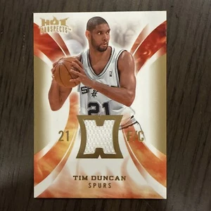 2008-09 Hot Prospects Tim Duncan Game Used Jersey #HM-TD Spurs - Bild 1 von 2