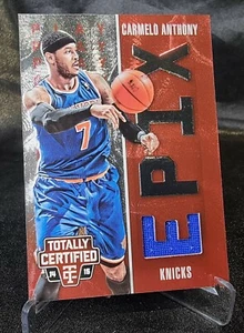 2014 Panini Totally Certified Epix Memorabilia Red Play /199 Carmelo Anthony #6 - Picture 1 of 2