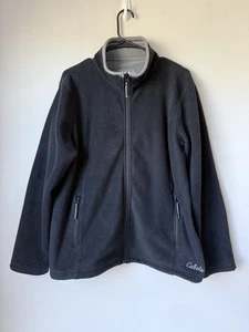 Cabela's Herren XL Fleece Full Zip Jacke Outdoor warm schwarz - Bild 1 von 8