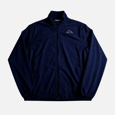 KAPPA Felpa Uomo M Collo Alto Full ZIP  Pile Invernale Blu Scuro - Immagine 1 di 3