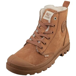 Palladium Pompa Hi Zip Womens Casual Boots in Brown - Picture 1 of 8
