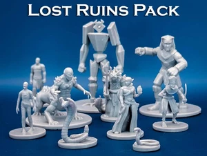 Lost Ruins Monster Pack | 10 Miniatures Starter Set 28mm Scale DnD D&D Mini - Picture 1 of 10