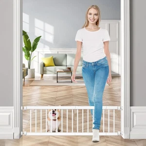 Puerta para Perros - 18"-45" Ajustable Extra Ancha Metal Puerta Corta para Perros para Pasar, 1... - Imagen 1 de 7