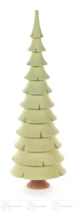 Baum Massivholzbaum hellgrün H=ca 21 cm NEU Erzgebirge Holzbaum Weihnachtsbaum - Bild 1 von 1