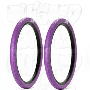 PAR de neumáticos de bicicleta Theory Method BMX Wheelie púrpura sólido 26 x 2,35 - Imagen 1 de 2