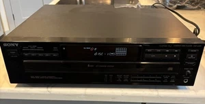 SONY CDP-C445 CD PLAYER 5 DISC CHANGER (NO REMOTE) - Picture 1 of 3