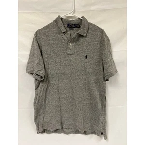 Polo Ralph Lauren Mediano (M) Gris Calce Clásico Para Hombre Manga Corta - Imagen 1 de 6
