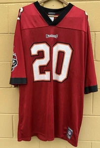 Maglia Tampa Bay Buccaneers Ronde Barber autografata Reebok NFL taglia grande 2X - Foto 1 di 16