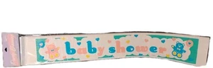 9ft Baby Shower Banner with Pink and Blue Bears - Picture 1 of 2