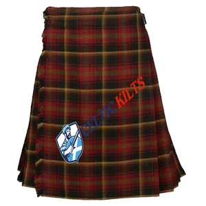 Schottischer traditioneller handgefertigter Maple Leaf Tartan Kilt 8 Yard Kilt für Mann Kilts - Bild 1 von 5