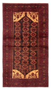 Vintage Hand-Knotted Area Rug 3'6" x 6'7" Traditional Wool Carpet - Picture 1 of 9