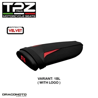 Tapizado asiento MV AGUSTA F4 1999-2009 MVF99SV-1BL-1 TPZ negro CON LOGO Foto 1 de 3