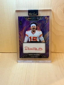 Patrick Mahomes 2025 comodín en tarjeta autógrafo 1 de 1 estuche golpeado - Imagen 1 de 8