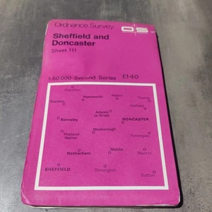 Sheffield and Doncaster MAP - Sheet 111 - Ordnance Survey Map - Picture 1 of 4