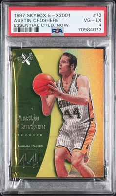 1997 Skybox E-X 2001 #72 Essential Credentials Now /72 Austin Croshere SP PSA 4 - Image 1 of 2