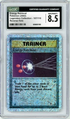 Pokemon Energy Retrieval #107 Legendary  Reverse Holo CGC 8.5 NM/Mint+ - Image 1 of 2