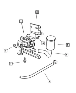 Manguera de bomba de detección de fugas Mopar original 4854195 - Imagen 1 de 1