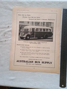 Australian Bus Supply Original Advertisement Removed from a Magazine - Bild 1 von 1